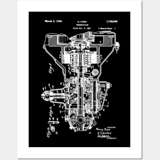 Henry Ford Transmission Patent White Posters and Art